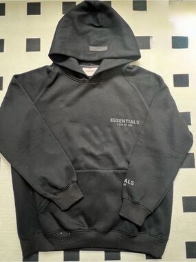 Fear of God Essentials Black Hoodie